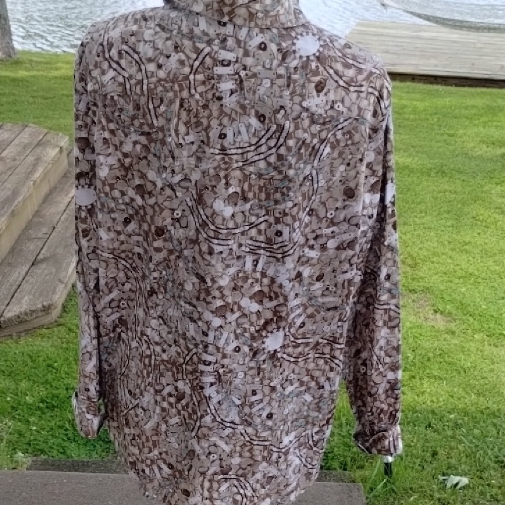 Chico's Abstract Patterned Shirt - Picture 4 of 6